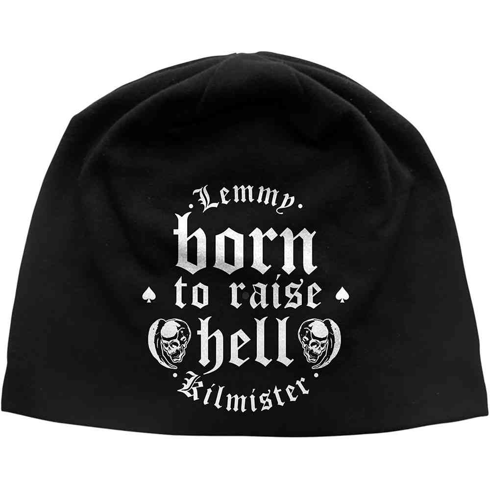 Lemmy Kilmister - Born To Raise Hell Beanie Muts - Zwart